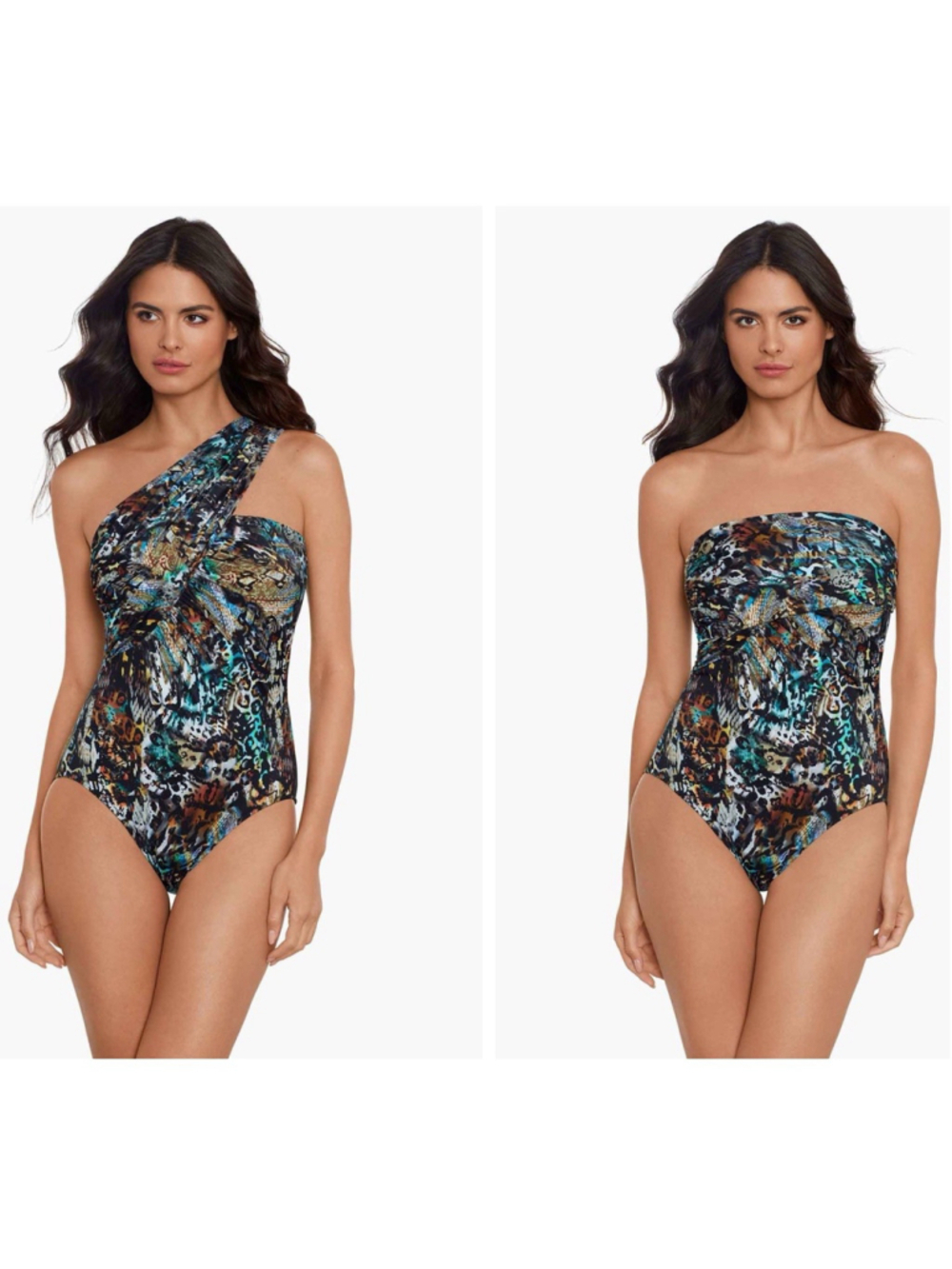 Miraclesuit Women's Magicsuit Goddess One Piece in Posh Mosh Swimsuit Sz 12